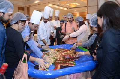 Cake Mixing at Park Plaza Noida