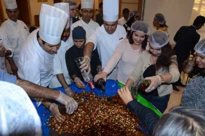 Cake Mixing at Park Plaza Noida