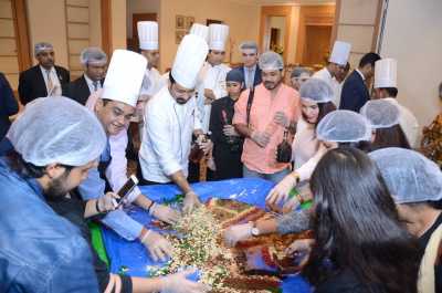 Cake Mixing at Park Plaza Noida