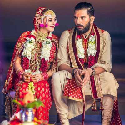 Yuvraj Singh and Hazel Keech