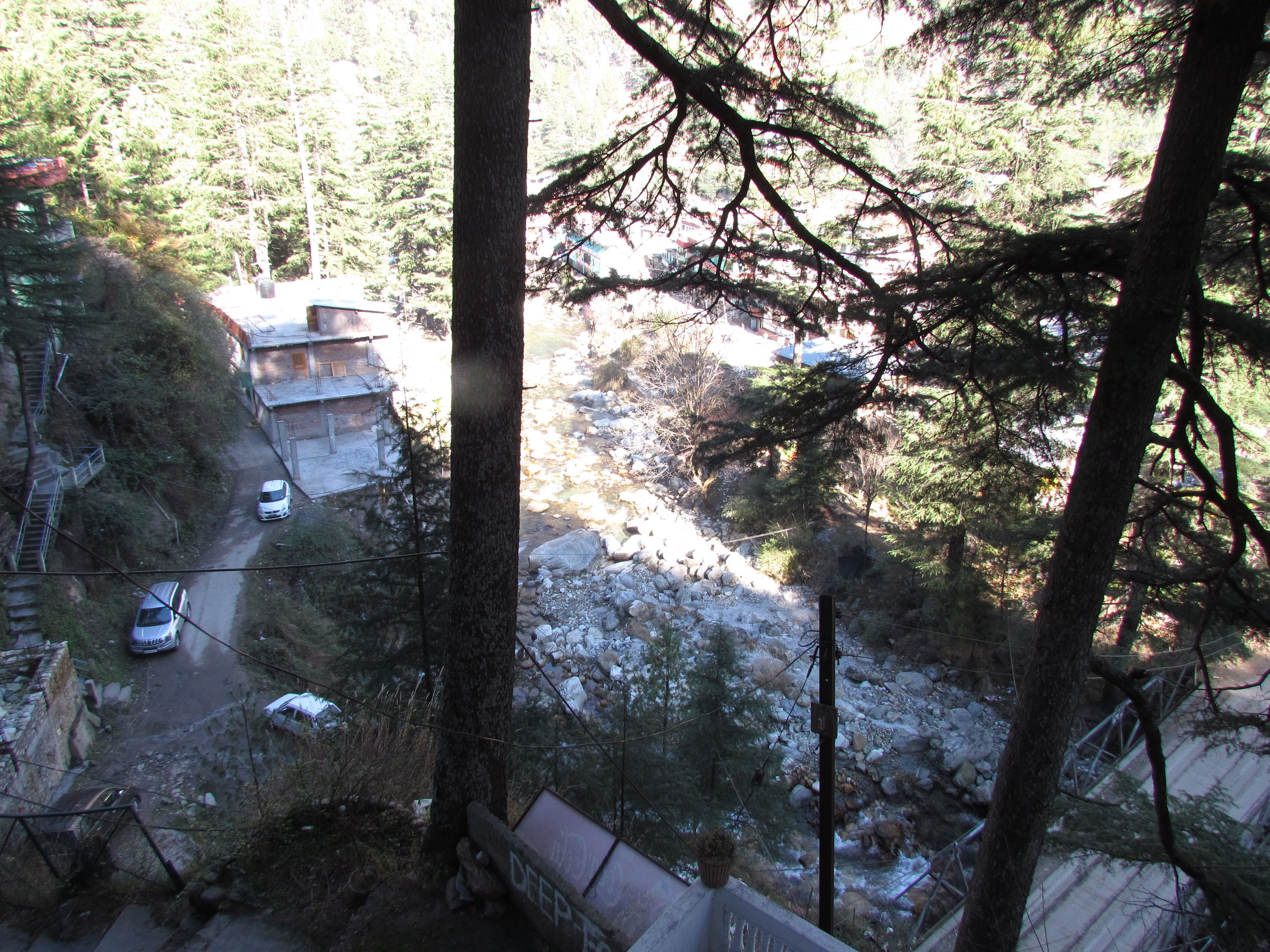 The view from our cottage in Kasol