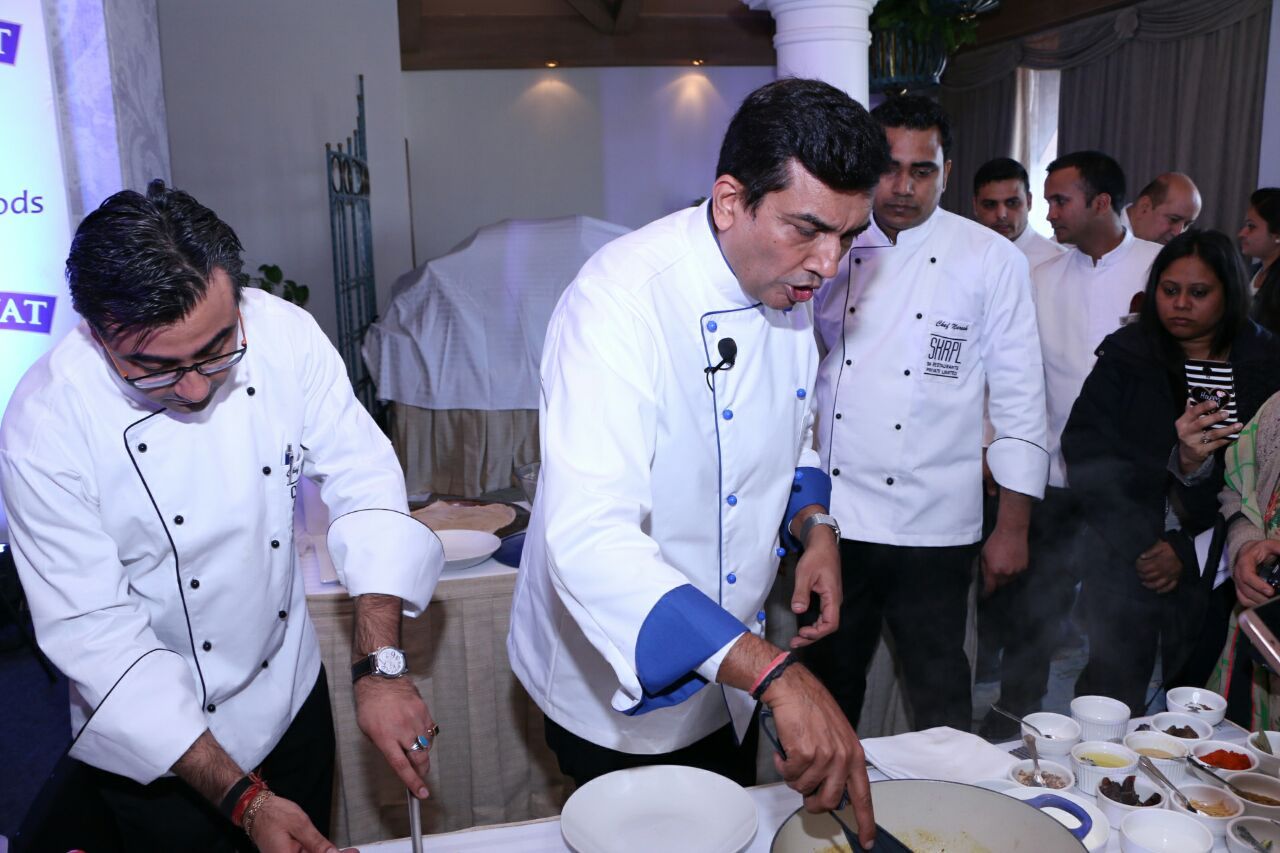 Chef Sanjeev Kapoor  in action 