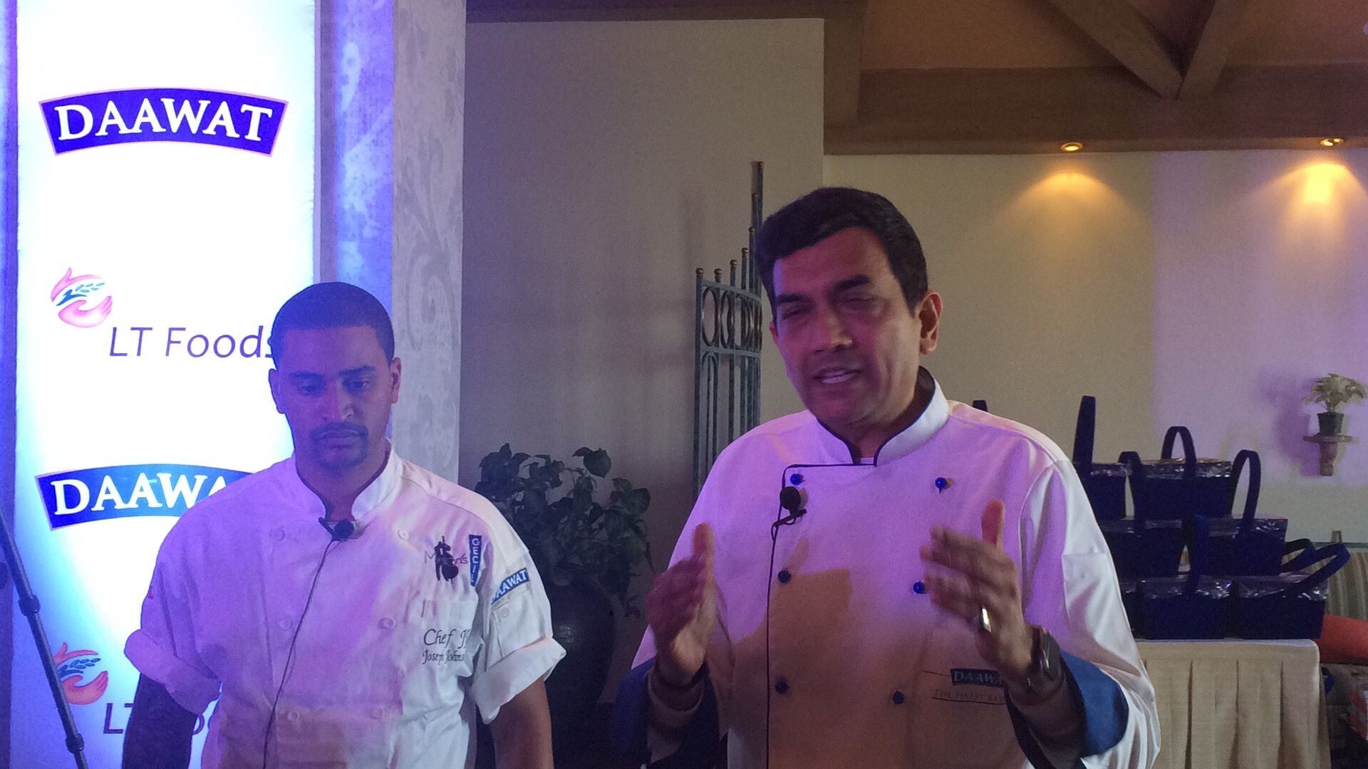 Chef Sanjeev Kapoor with Chef JJ