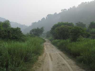 The drive to Corbett