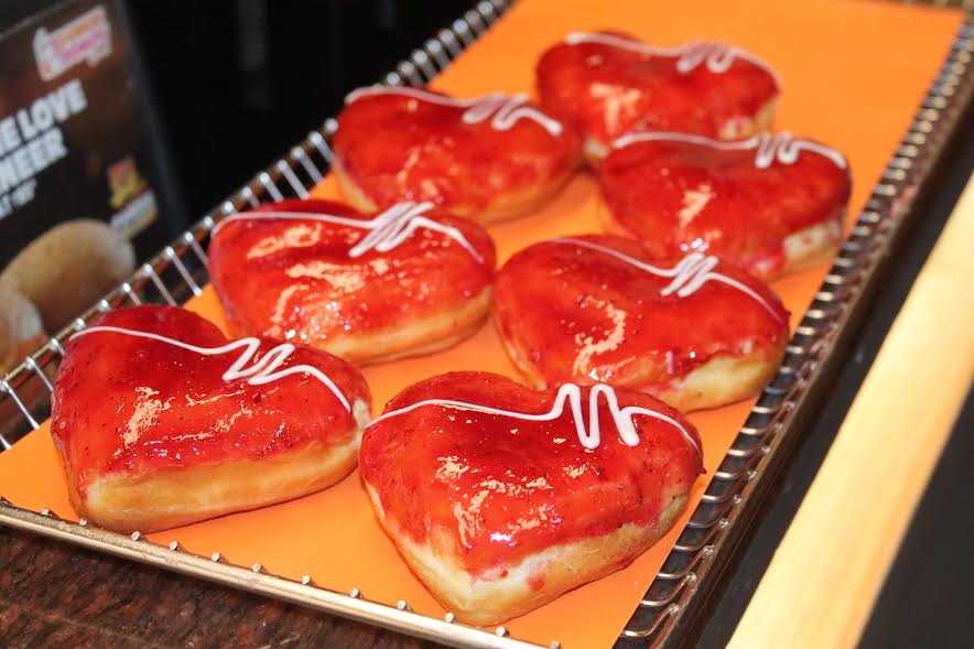 Heart shaped donuts