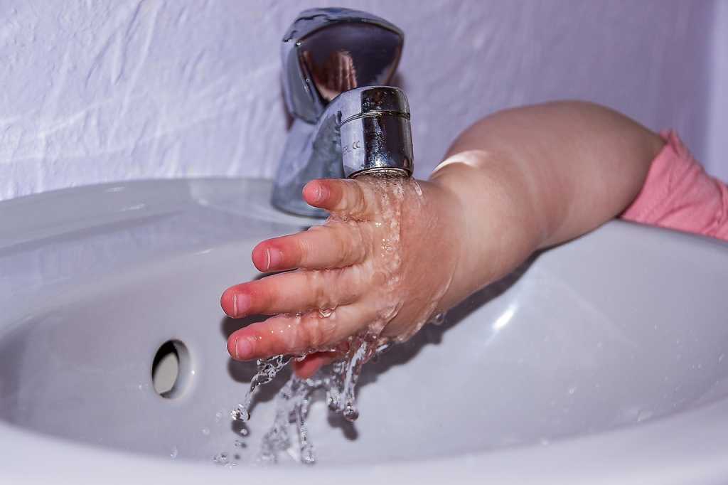 Washing hands is a must
