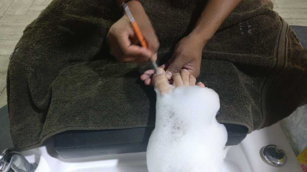 Pedicure time baby