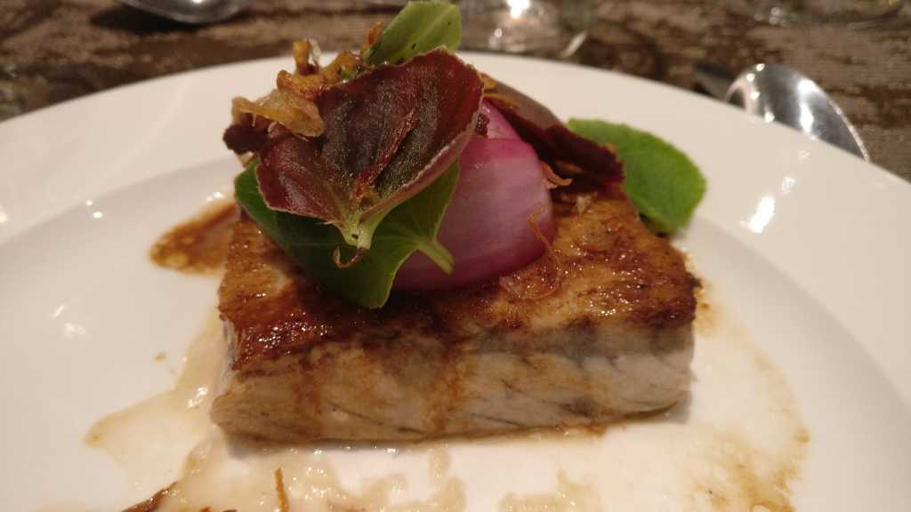 Barramundi Shallot, Soy & Bergonia 