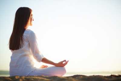 Woman practicing Yoga