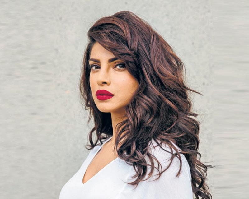 Priyanka Chopra's bold red lipstick