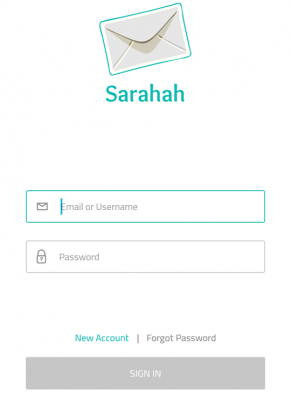 Login page