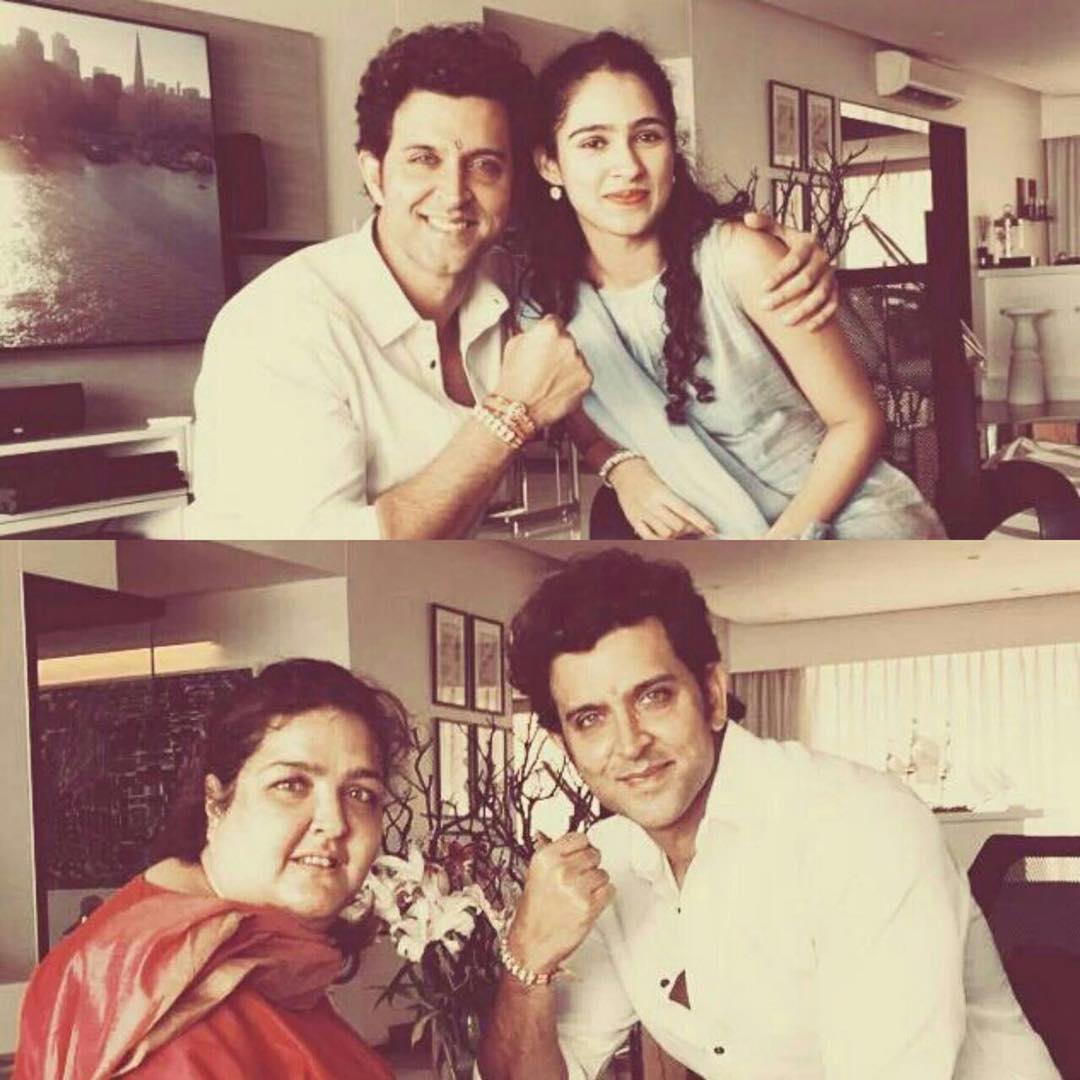 Hrithik Roshan with sisters