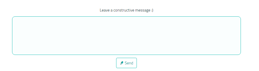 Sarahah Message box