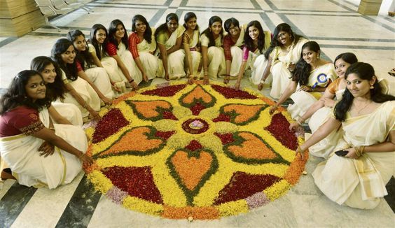 Rangoli making