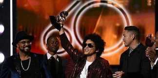 Bruno Mars won Album, Record and Song of the Year