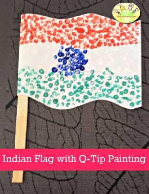 Making of national flag in unique ways