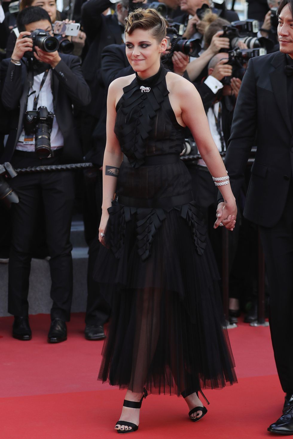 Kristen Stewart opted for a Chanel Tulle creation