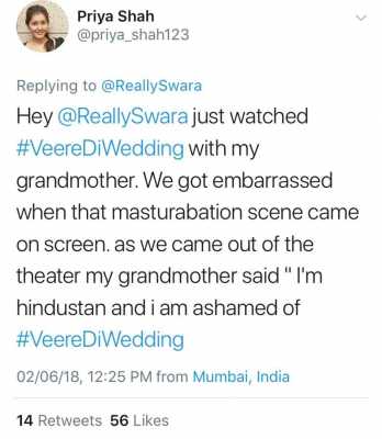 Swara Bhasker Trolled for Masturbation Scene 