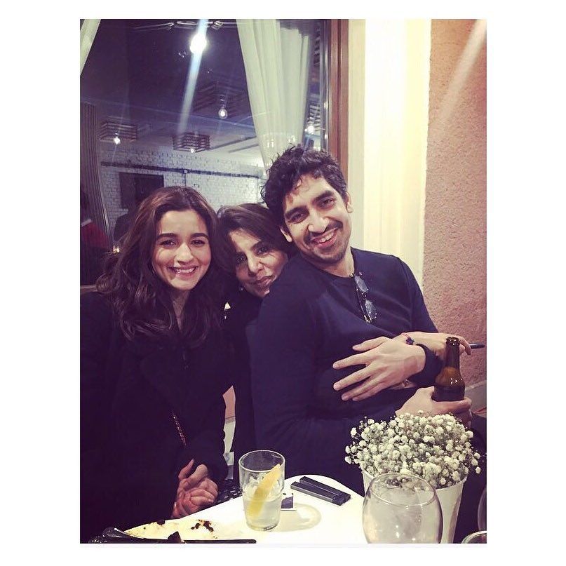 Alia Bhatt with Ayan and Neetu Kapoor