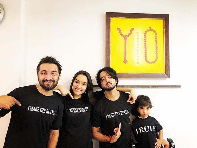 Shraddha Kapoor with her brothers