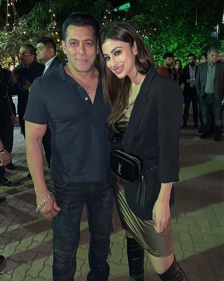 Bhai with Mouni Roy