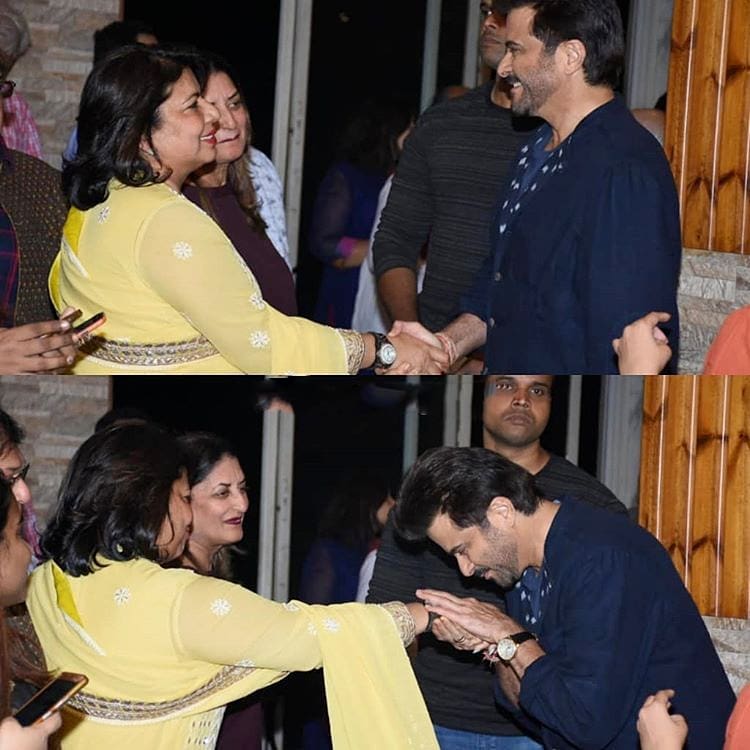 Anil Kapoor greeting mama Chopra