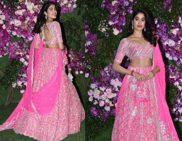 Jhanvi Kapoor's dazzling pink lehenga 