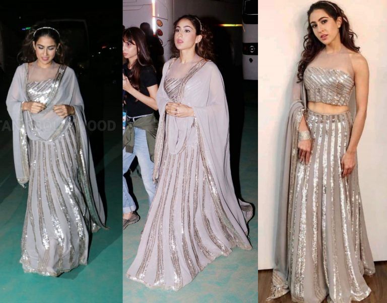 Sara Ali Khan in grey 