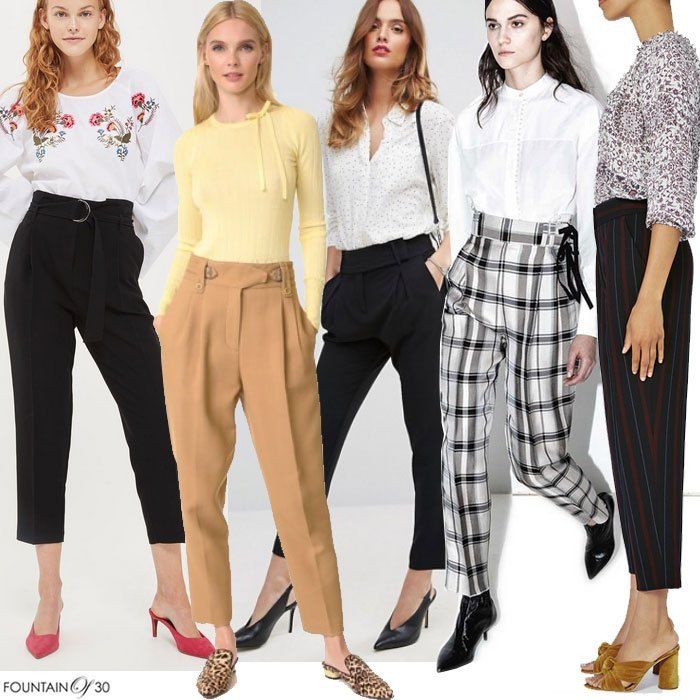 High Waisted Peg Trouser Houndstooth  Holland Cooper 