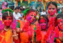 Holi celebrations