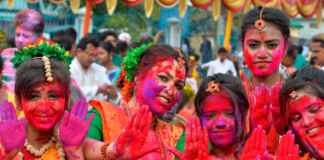 Holi celebrations