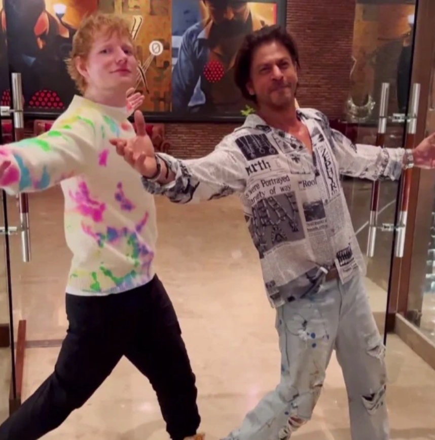 SRK Recreates Signature Pose With Ed SheeranÂ  - All About Women