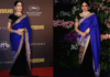 Janhvi Kapoor Dazzles in Sridevi’s Iconic Saree at Homebound Special Screening